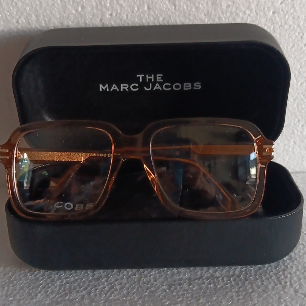 Marc Jacobs Transparent Brown Glasses